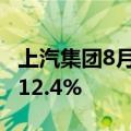 上汽集团8月终端交付量37.7万辆，环比增长12.4%