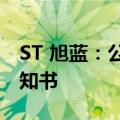 ST 旭蓝：公司及控股股东收到证监会立案告知书