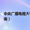 中央广播电视大学成绩查询平台（中央广播电视大学成绩查询）