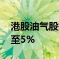 港股油气股持续下挫 中国石油股份跌幅扩大至5%