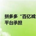 拼多多“百亿减免”再推新政，偏远地区物流中转费全部由平台承担