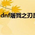 dnf屠戮之刃是哪个版本出的（dnf屠戮之刃）