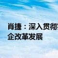 肖捷：深入贯彻实施企业国有资产法用法治力量推动国资国企改革发展