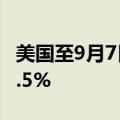 美国至9月7日当周红皮书商业零售销售年率6.5%
