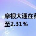 摩根大通在药明康德的空头头寸持仓比例上升至2.31%