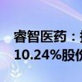 睿智医药：持股5%以上股东磁晅量佳拟转让10.24%股份