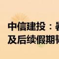 中信建投：暑期出行增势良好，关注量价平衡及后续假期韧性