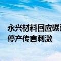 永兴材料回应碳酸锂期货价大涨：或受宁德时代宜春锂矿厂停产传言刺激