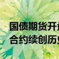 国债期货开盘全线上涨 30年期、10年期主力合约续创历史新高