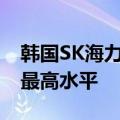 韩国SK海力士涨幅扩大至8%，为3月份以来最高水平