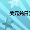 美元兑日元USD/JPY回落至142下方