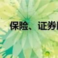 保险、证券股震荡走高 天茂集团11天8板