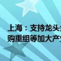 上海：支持龙头金融科技企业立足主业，通过吸收合并、并购重组等加大产业链资源整合力度