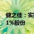 健之佳：实际控制人一致行动人增持公司0.01%股份