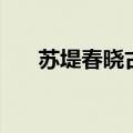 苏堤春晓古诗明张宁（苏堤春晓古诗）