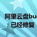 阿里云盘bug致用户私密照片泄露，客服回应：已经修复