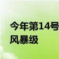 今年第14号台风“普拉桑”生成 目前为热带风暴级