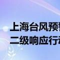 上海台风预警升级为橙色  全市启动防汛防台二级响应行动