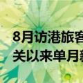 8月访港旅客初步统计近450万人次 创全面通关以来单月新高