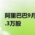 阿里巴巴9月16日耗资5998.1万美元回购573.3万股