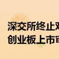 深交所终止对机械九院首次公开发行股票并在创业板上市审核
