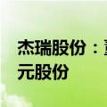 杰瑞股份：董事长等拟增持700万元至900万元股份