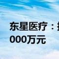 东星医疗：拟投资设立控股子公司注册资本2000万元
