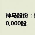神马股份：控股股东总经理计划增持不低于40,000股