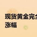 现货黄金完全回吐美联储利率决议公布以来的涨幅