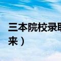 三本院校录取时间（三本录取结果什么时候出来）