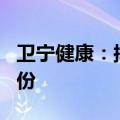 卫宁健康：拟用4000万元至8000万元回购股份