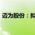 迈为股份：拟回购不超5000万元-1亿元股份