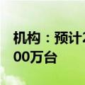 机构：预计2024年全球机器人出货规模约4700万台
