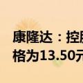 康隆达：控股股东转让1930万股股份 转让价格为13.50元/股