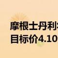 摩根士丹利将中国人保H股评级上调至超配，目标价4.10港元