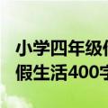 小学四年级作文我的暑假生活400字（我的暑假生活400字）
