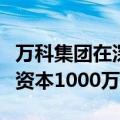 万科集团在深圳成立住房租赁管理公司，注册资本1000万