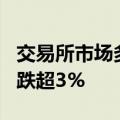 交易所市场多只国债跌幅居前，“20国债04”跌超3%