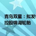 青岛双星：拟发行股份及支付现金购买资产并募集配套资金控股锦湖轮胎