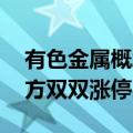 有色金属概念股震荡走强 常铝股份、焦作万方双双涨停