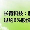 长青科技：股东及一致行动人拟合计减持不超过约6%股份