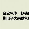 金宏气体：拟使用8376.3万元超募资金投资北方集成电路二期电子大宗载气项目