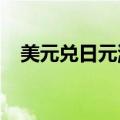 美元兑日元涨破145，为9月4日以来首次