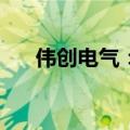 伟创电气：拟投资300万元设立新公司