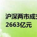 沪深两市成交额突破5000亿元 较上一日放量2663亿元