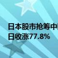 日本股市抢筹中国资产 在日上市的A股南方中证500指数今日收涨77.8%