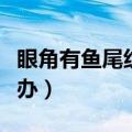 眼角有鱼尾纹怎么办图片（眼角有鱼尾纹怎么办）