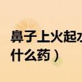 鼻子上火起水泡用什么药膏（鼻子上火起泡抹什么药）