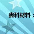 鑫科材料：部分董事及高管拟减持股份