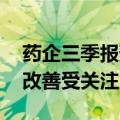 药企三季报预告拉开帷幕 多个细分领域业绩改善受关注